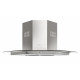 TEKA Campana decorativa  ESQUINA DQ2 985 INOX CRISTAL. 40477002, 90 cm, Inoxidable, Clase A